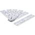 Assortiment de Tôles d Acier Perforées 4 pcs 200 x 60 x 2 mm - Acier Résistant et Polyvalent - D-Work