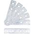 Assortiment de Tôles d Acier Perforées 4 Pièces 200x60x2 mm - Acier Résistant et Polyvalent - BGS