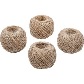 Jeu de Ficelle d’Emballage 1 mm x 45 m - Lot de 4 Pièces - Résistante et Polyvalente pour Emballage - BGS