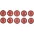 Jeu de Feuilles Abrasives pour Ponçeuse Excentrée - D.125 mm, Cal. 40-180, 25 pcs - Polyvalent et Efficace pour Ponçage - D-Work