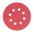 Jeu de Feuilles Abrasives pour Ponçeuse Excentrée - D.125 mm, Cal. 40-180, 25 pcs - Polyvalent et Efficace pour Ponçage - D-Work