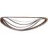 Jeu de Bandes à Poncer 5 pcs 75 x 533 mm - K40, 60, 80, 120, 240 - Compatible Ponceuses à Bande - Ponçage Efficace - D-Work