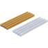 Bâtonnets de Colle Chaude Multicolores D.11 mm 150 mm - Lot de 12 pcs - Adhérence Rapide et Polyvalente - D-Work