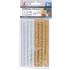 Bâtonnets de Colle Chaude 8 pcs Ø11 mm x 150 mm - Argent/Or Métallisé - Fixation Rapide et Précise - BGS