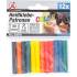 Bâtonnets de Colle Chaude Multicolores D.7,5 mm x 50 mm - Lot de 12 pcs - Adhérence Rapide et Polyvalente - D-Work