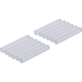 Bâtonnets de Colle Chaude 12 Pièces Ø7,5 mm x 50 mm - Transparent, Polyamide - Collage Rapide et Précis - BGS