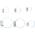 Assortiment de 6 Colliers de Serrage Ø4 à 45 mm - Acier, Résistants et Polyvalents - - BGS