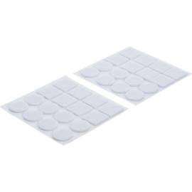 Jeu de Protections Antidérapants 32 Pièces - Blanc, Dimensions 11,5x0,9x17,9 cm - Sécurité et Stabilité Améliorées - BGS
