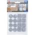 Jeu de Protections Antidérapants 32 pcs - Blanc, 11,5 x 0,9 x 17,9 cm - Sécurité et Stabilité Améliorées - D-Work