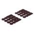 Jeu de Protections Antidérapants Marrons - 32 Pièces - Sécurité et Stabilité - - BGS