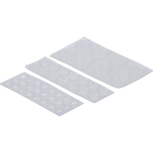 Jeu de Tampons Élastiques Transparants 46 Pièces - Résistants et Polyvalents - - BGS