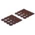 Jeu de Protections Antidérapants Marrons - 32 Pièces - Sécurité et Stabilité - - BGS