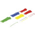 Assortiment de Colliers Plastique Multicolore 2,4 x 100 mm - 200 pcs - Fixation Pratique et Polyvalente - D-Work