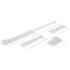 Assortiment de Colliers Plastique Blanc - 250 Pièces, Diverses Tailles - Résistants et Polyvalents pour Fixation - BGS