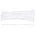 Assortiment de Colliers Plastique Blancs 4,8 x 300 mm - 50 Pièces - Fixation Pratique et Résistante - BGS