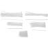 Assortiment de Colliers Plastique Blanc - 250 Pièces, Diverses Tailles - Résistants et Polyvalents pour Fixation - BGS