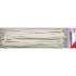 Assortiment de Colliers Plastique Blancs 4,8 x 300 mm - 50 Pièces - Fixation Pratique et Résistante - BGS