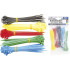 Assortiment de Colliers Plastique Multicolore 2,4 x 100 mm - 200 Pièces - Fixation Pratique et Polyvalente - BGS