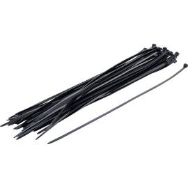 Assortiment de Colliers Plastique Noir 4,5 x 350 mm - Lot de 50 pcs - Fixation Pratique et Résistante - D-Work