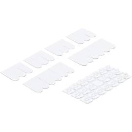 Assortiment d'Agrafes Décoratives Transparentes - 20 pcs - Pratiques et Esthétiques, Plastique - D-Work