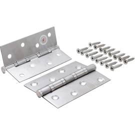Jeu de Charnières Acier Inoxydable 100 x 40 mm - 2 pcs - Résistantes et Durables - D-Work