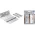 Jeu de Charnières Acier Inoxydable 100 x 40 mm - 2 pcs - Résistantes et Durables - D-Work
