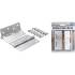 Jeu de Charnières Acier Inoxydable 100x40 mm - 2 Pièces - Résistantes et Durables - BGS