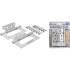 Jeu de Charnières Acier Inoxydable 2 pièces 100x50 mm - Montage Compact - Résistance et Durabilité - BGS