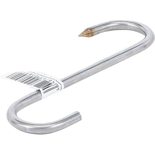 Crochet de Boucherie 120 mm - Acier Inoxydable - Résistant et Hygiénique, Pro - D-Work