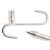 Crochet de Boucherie 100 mm - Acier Inoxydable - Résistant et Hygiénique - BGS