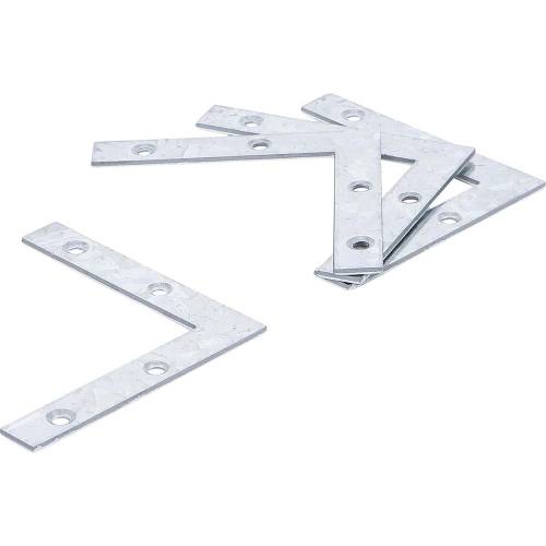 Équerre L 4 pcs 75 x 75 x 12 mm - Acier Résistant - Fixation et Maintien Fiables - D-Work