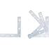 Équerre L 4 pcs 75 x 75 x 12 mm - Acier Résistant - Fixation et Maintien Fiables - D-Work