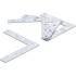 Équerre L 4 Pièces 100x100x15 mm - Acier Résistant - Fixation et Support Fiables - BGS