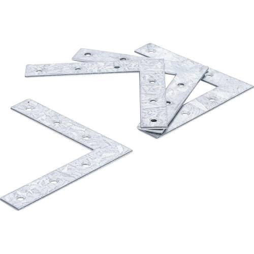 Équerre L 4 Pièces 100x100x15 mm - Acier Résistant - Fixation et Support Fiables - BGS