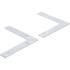 Équerre L 2 pcs 150 x 150 x 25 mm - Acier, Résistante et Pratique - D-Work