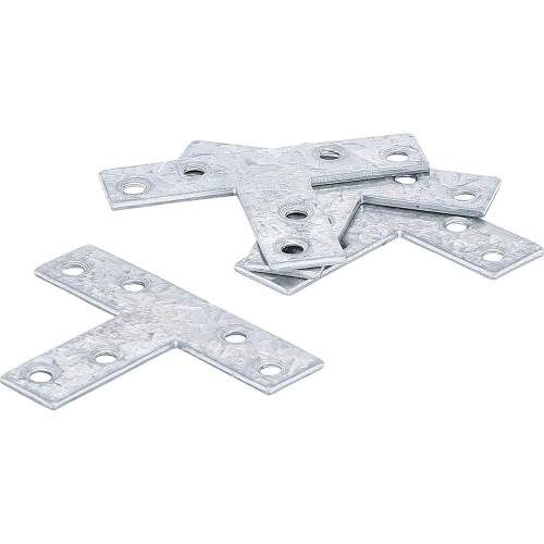 Équerre en T 4 Pièces 70x50x16 mm - Acier Résistant - Assemblage Précis et Stable - BGS