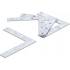 Équerre L 4 Pièces 100x100x15 mm - Acier Résistant - Fixation et Support Fiables - BGS