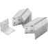 Connecteur d’Angle 50 Pièces 40x40x40x2 mm - Acier, Pack Économie - Assemblage Solide et Pratique - BGS
