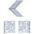 Connecteur d'Angle 10 pcs 40 x 40 x 40 mm - Résistant et Pratique pour Assemblage, Acier - D-Work