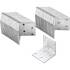 Connecteur d'Angle 50 pcs 40 x 40 x 40 x 2 mm - Acier, Pack Économie - Assemblage Solide et Pratique - D-Work