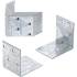Connecteur d’Angle 10 Pièces 50x50x40 mm - Acier, Résistant et Pratique - BGS
