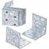 Connecteur d'Angle 10 pcs 40 x 40 x 40 mm - Résistant et Pratique pour Assemblage, Acier - D-Work