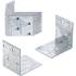 Connecteur d’Angle 10 Pièces 50x50x40 mm - Acier, Résistant et Pratique - BGS