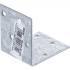 Connecteur d'Angle 10 pcs 50 x 50 x 40 mm - Acier, Résistant et Pratique - D-Work