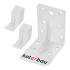 Connecteur d'Angle 4 pcs 60 x 60 x 60 mm - Résistant et Pratique pour Assemblage d Éléments, Acier - D-Work