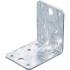 Connecteur d’Angle 25 Pièces 70x70x55x2,5 mm - Renforcé avec Bourrelet - Pack Économie - BGS