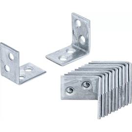 Jeu d Équerres pour Chaise 12 pcs 25 x 25 x 15 mm - Acier Résistant - Renforcement et Stabilité - D-Work