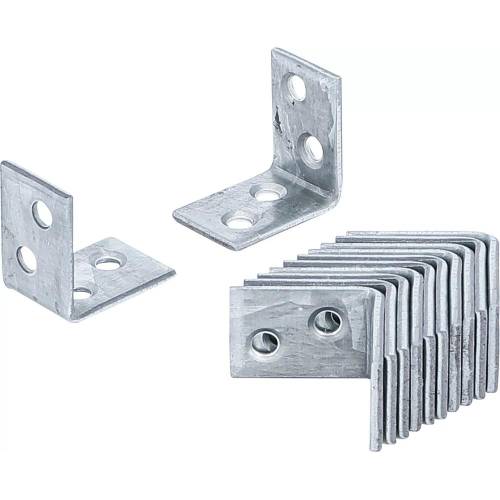 Jeu d Équerres pour Chaise 12 Pièces 25x25x15 mm - Acier Résistant - Renforcement et Stabilité - BGS