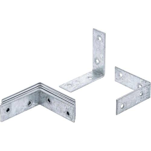 Jeu d Équerres pour Chaise 8 Pièces 60x60x20 mm - Acier Robuste - Montage Précis et Stable - BGS
