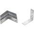 Jeu d Équerres pour Chaise 8 pcs 60 x 60 x 20 mm - Acier Robuste - Montage Précis et Stable, Pro - D-Work